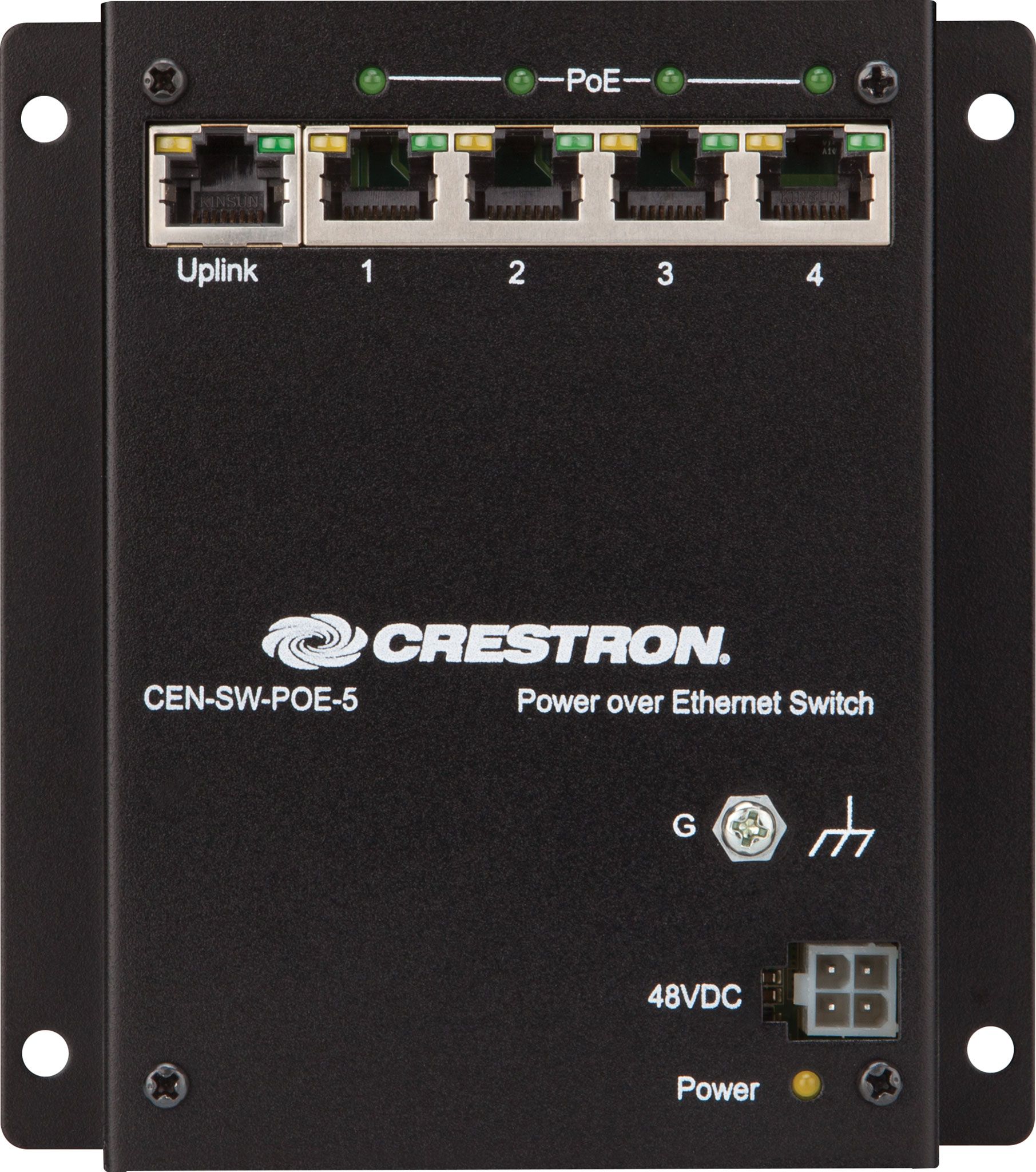 CRESTRON CENSWPOE5 Switch de 5 puertos POE Audio y video Shop